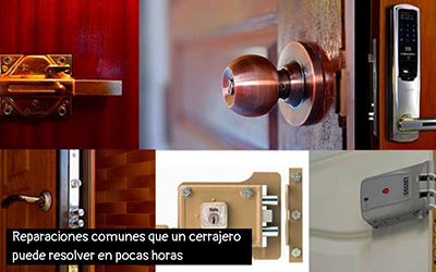 Reparaciones de cerrajería más comunes que se solucionan en horas